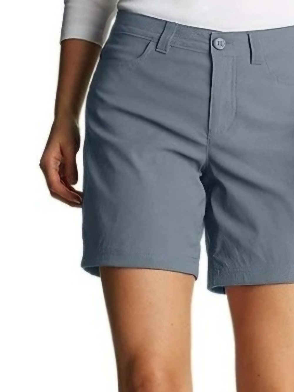 Eddie Bauer Women’s Classic Mid-Rise Gray Shorts